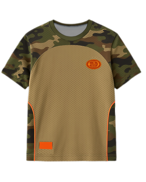 Football Jersey – Olive/Beige